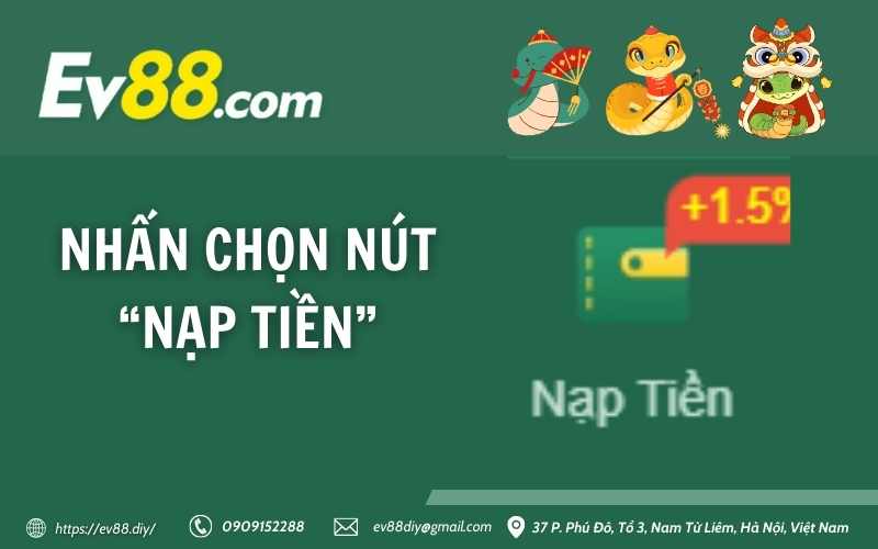 Nhấn chọn nút “Nạp tiền”