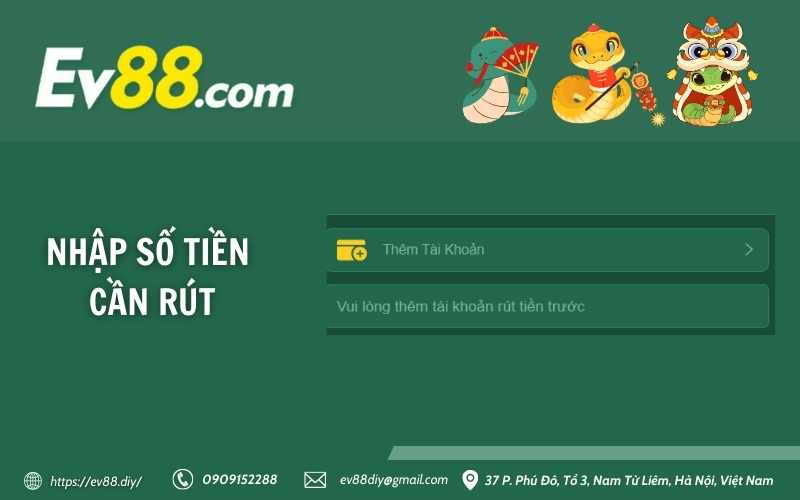 Nhập số tiền cần rút